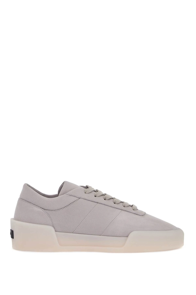 Fear of God low top sneakers aerobic light gray leather with velcro closure